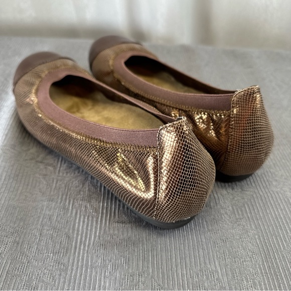 Vionic Allora Ballet Flats Brown Metallic - US6.5 EU37.5 - Picture 9 of 14